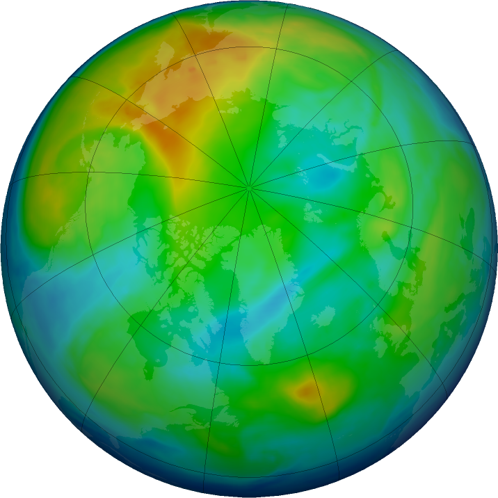 Arctic ozone map for 26 November 2018
